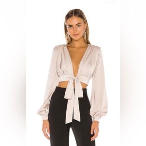 NBD x Revolve Imogen Top In Champagne Size XS EUC